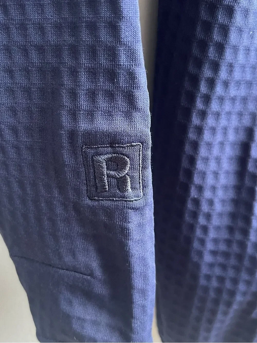 Patagonia Women’s R1 Pullover Navy Blue Textured 1/2 Zip Sweatshirt Size Small